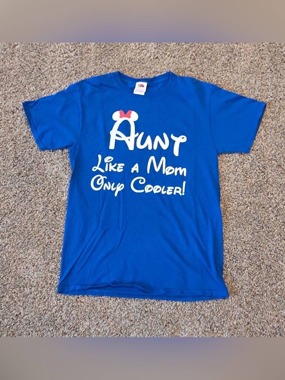 Women’s Size Small Disney Aunt T Shirt Royal Blue